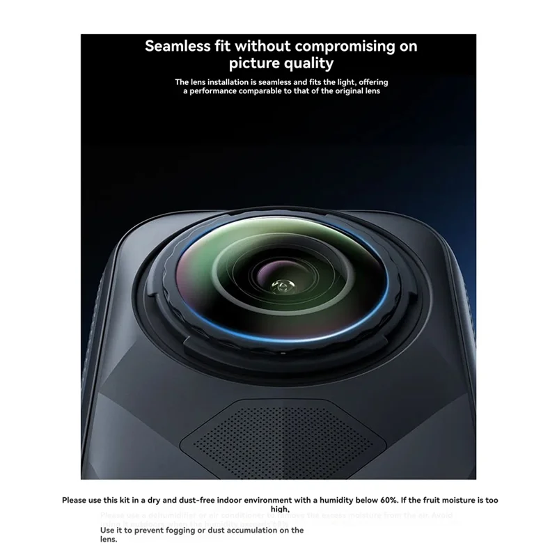 ABGI-For Enhanced Photography Camera Accessories Replacement Lens For Insta360 X5 Action Camera DIY Repair Red Lens Kit