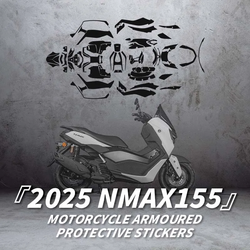 

Used For YAMAHA NMAX155 2025 Motorcycle New Styles Armor Protective Decoration Sticker Decals Kits Body Plastic Parts Area