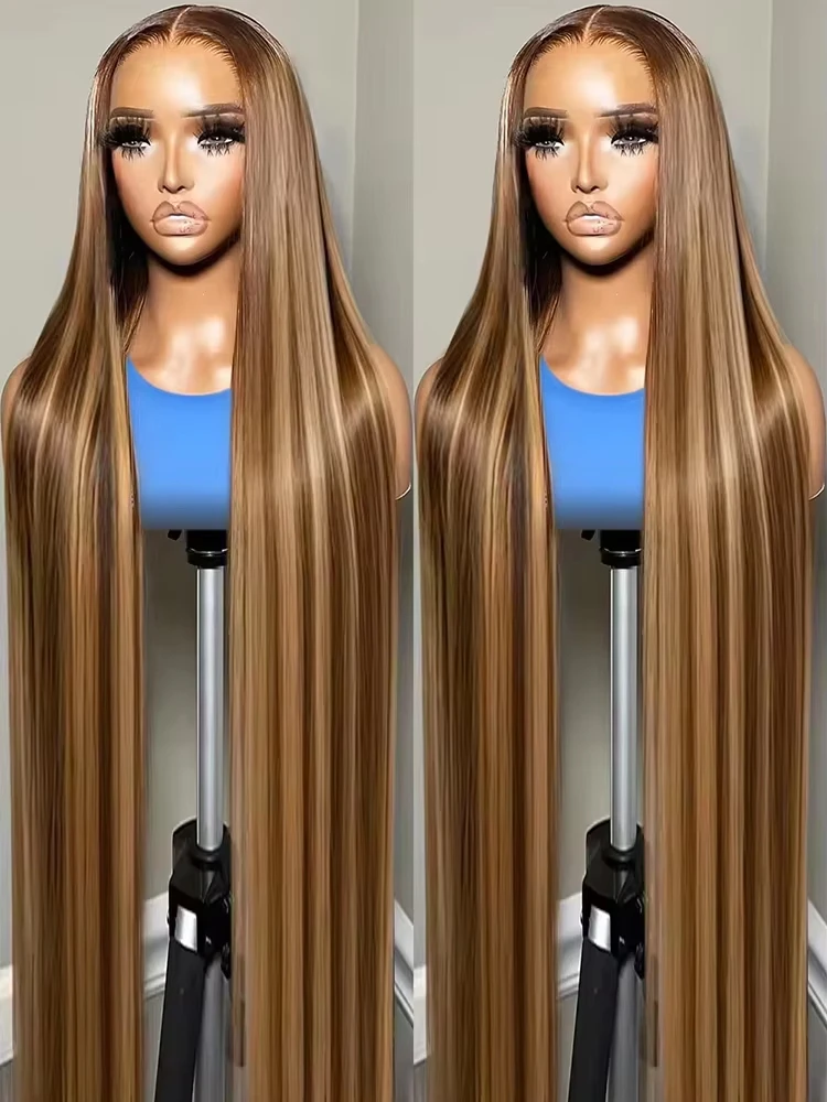 موجة عميقة تسليط الضوء على 13x6 Hd الدانتيل الباروكة الأمامية شعر الإنسان قبل قطعها 30 بوصة 13x4 مجعد الباروكات الدانتيل الجبهة 100% الشعر البشري للنساء