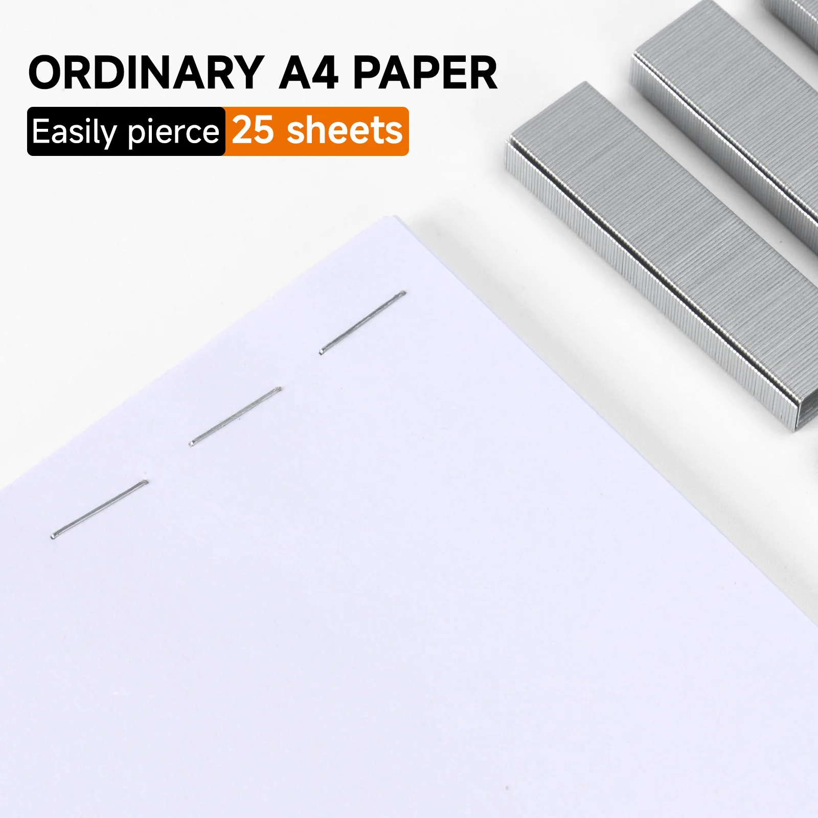 Grampos Eagle No.24/6, perna de 1/4”, pacote a granel de 3 caixas, 3000 peças no total, 1000 unidades por caixa, acessórios de encadernação para escritório e escola