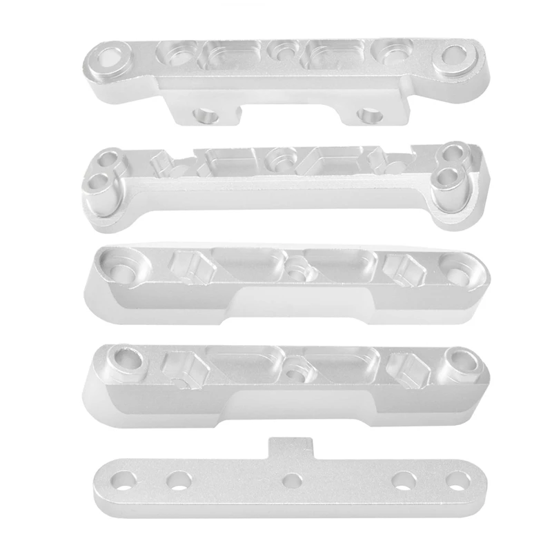 YKH_Código del brazo de suspensión inferior para coche 1/8 FS Racing ATOM 6S RC plateado