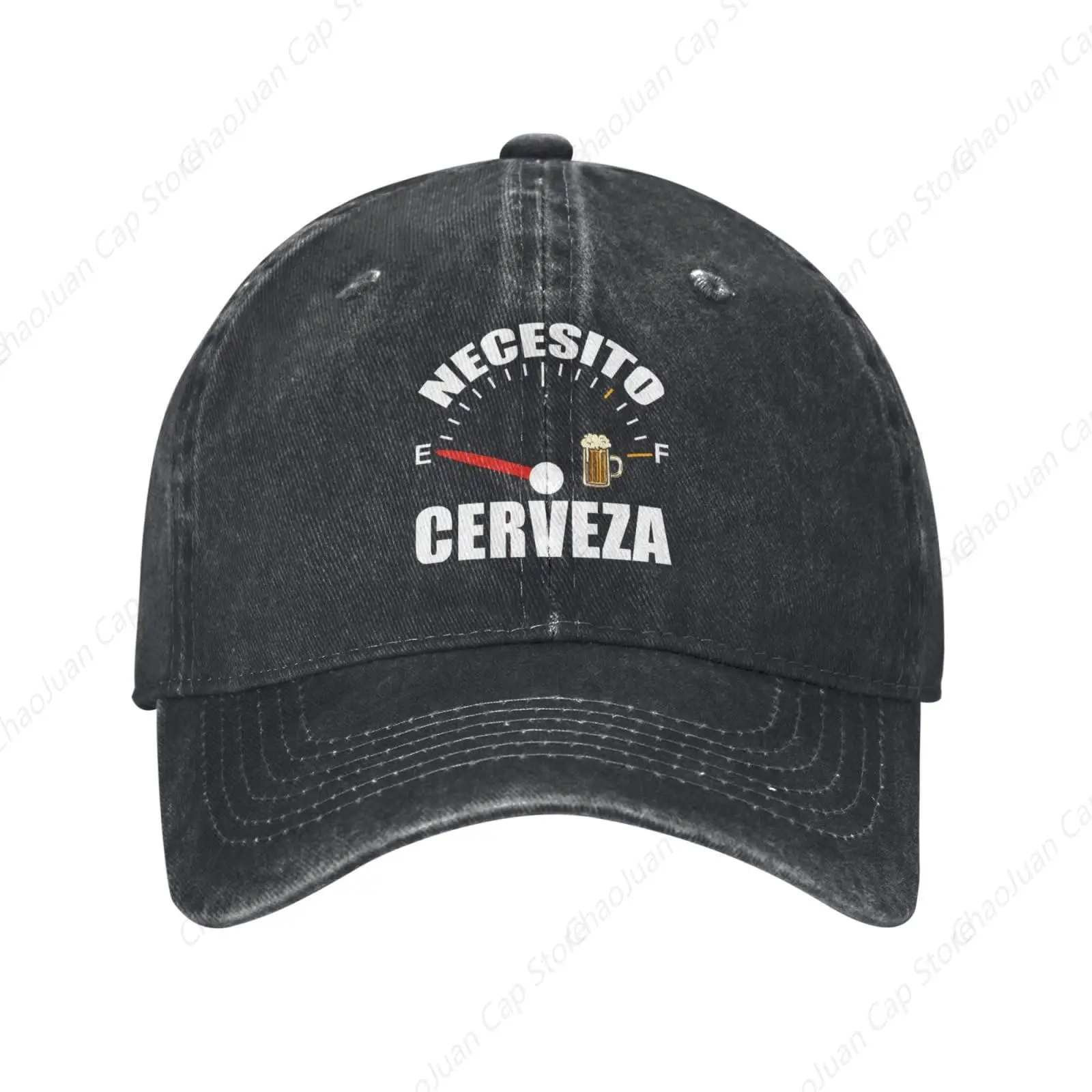 Necesito Cerveza Adjustable Stylish Unique Unisex Washed Cowboy Baseball Adult Hat Cap