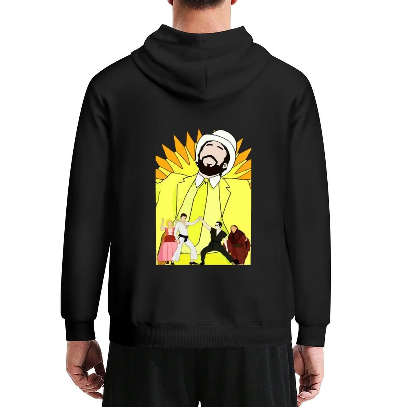 

The Great Phili Yellow Hoodie male clothes autumn clothes men's sweat-shirt japanese style pullover hoodies