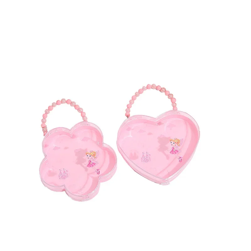 transparent cartoon plum blossom shell bear peach heart backpack, new jewelry packaging box.