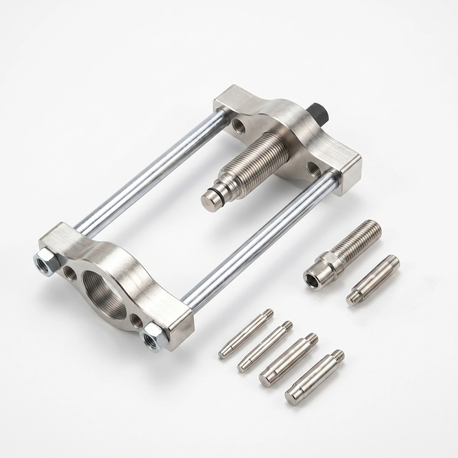 Pneumatic hydraulic rear axle swing arm arm bushing iron sleeve rubber sleeve disassembly and assembly replacement tool