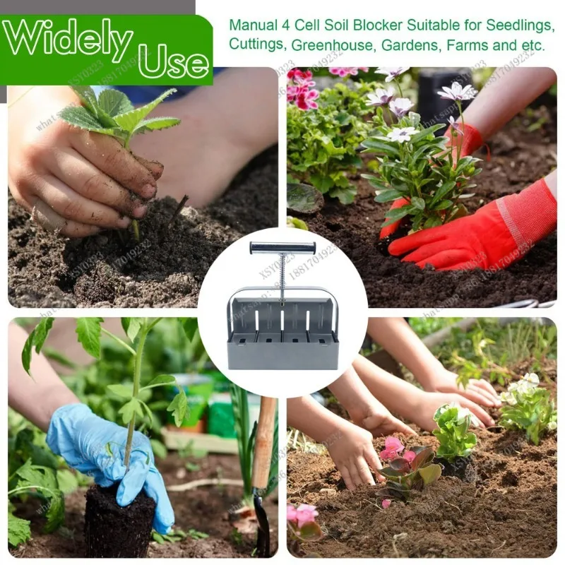 New Soil Block Maker Garden Tool Seedling Starter for Gardening & Plant Propagation