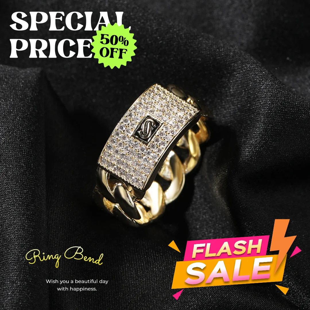 

Hip Hop Cuban Ring for Men 18K Gold Plated Minimalist Cuban Link Rings Streetwear Jewelry Wedding Band Daily Wear Gift for Him