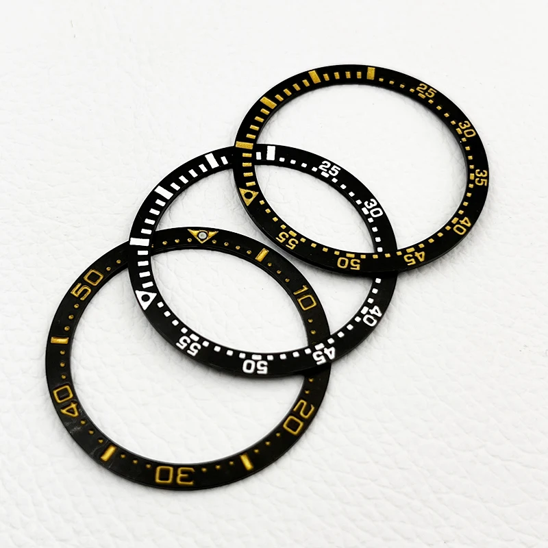 Mod 38mm * 31.5mm Orologio in acciaio inossidabile Lunetta inserto adatto per SKX007 SKX009 SRPD Cassa dell'orologio NH35 NH36 Movimento Parti di orologi da uomo