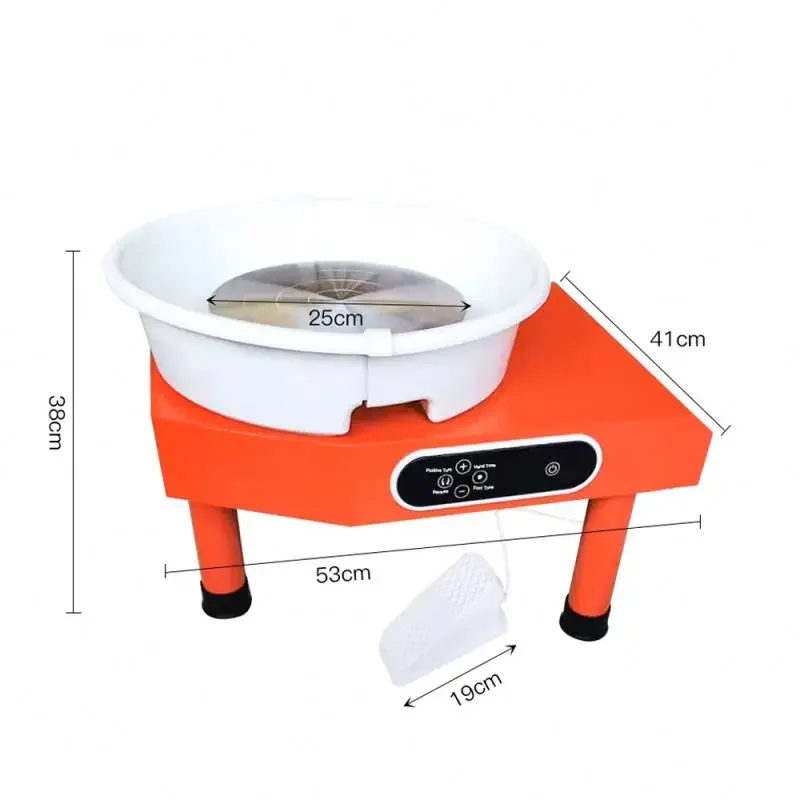 350W Electric Small Professional Ceramic Grinder Clay Sculpting Pottery Wheel Machine For For School Teaching And Pottery Diy