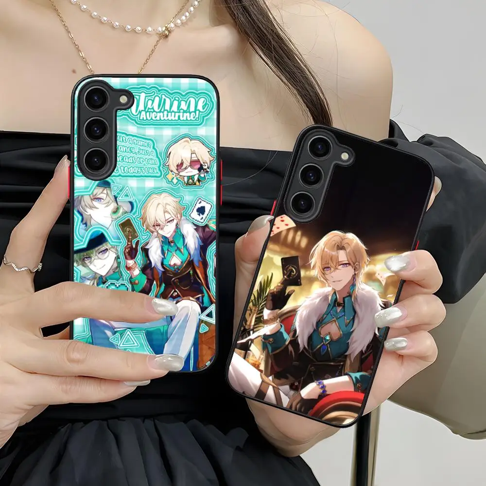 Чехол для телефона Honkai Star Rail Aventurine для Samsung Galaxy S25 S24 S23 S22 S21 Plus FE, ультрацветный силиконовый защитный чехол Pretty