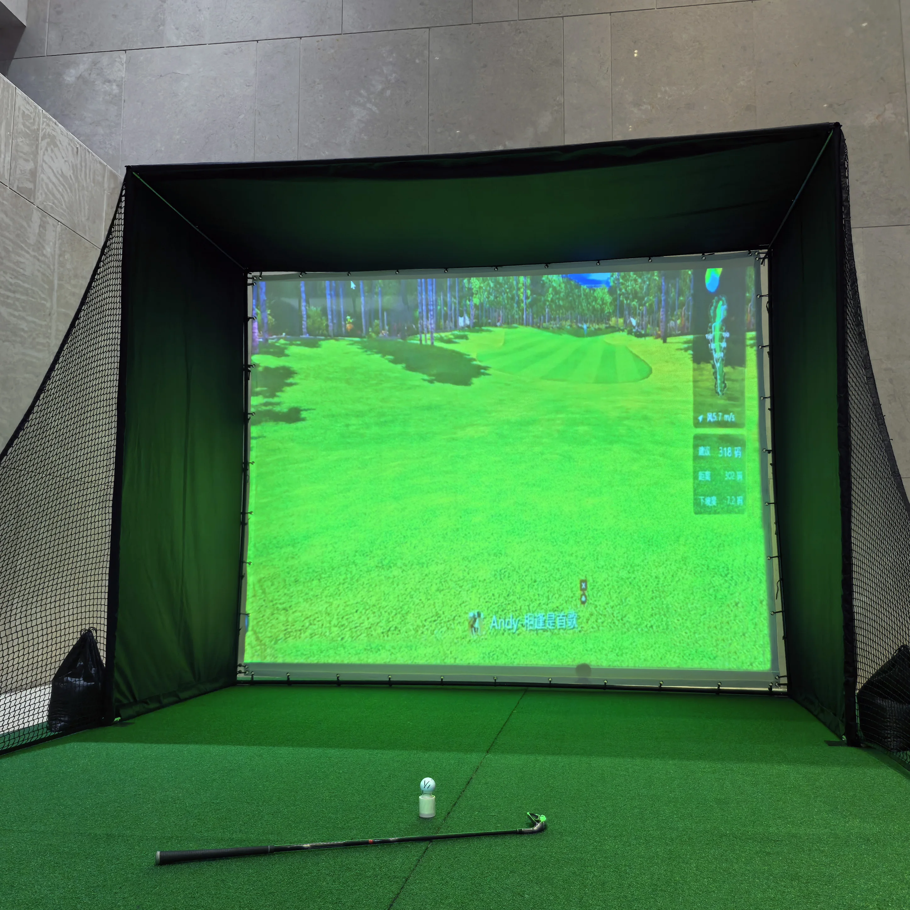 

High Strength Golf Simulator Enclosure Net Heavy Duty Outdoor Golf Practice Hitting Netpromote sales