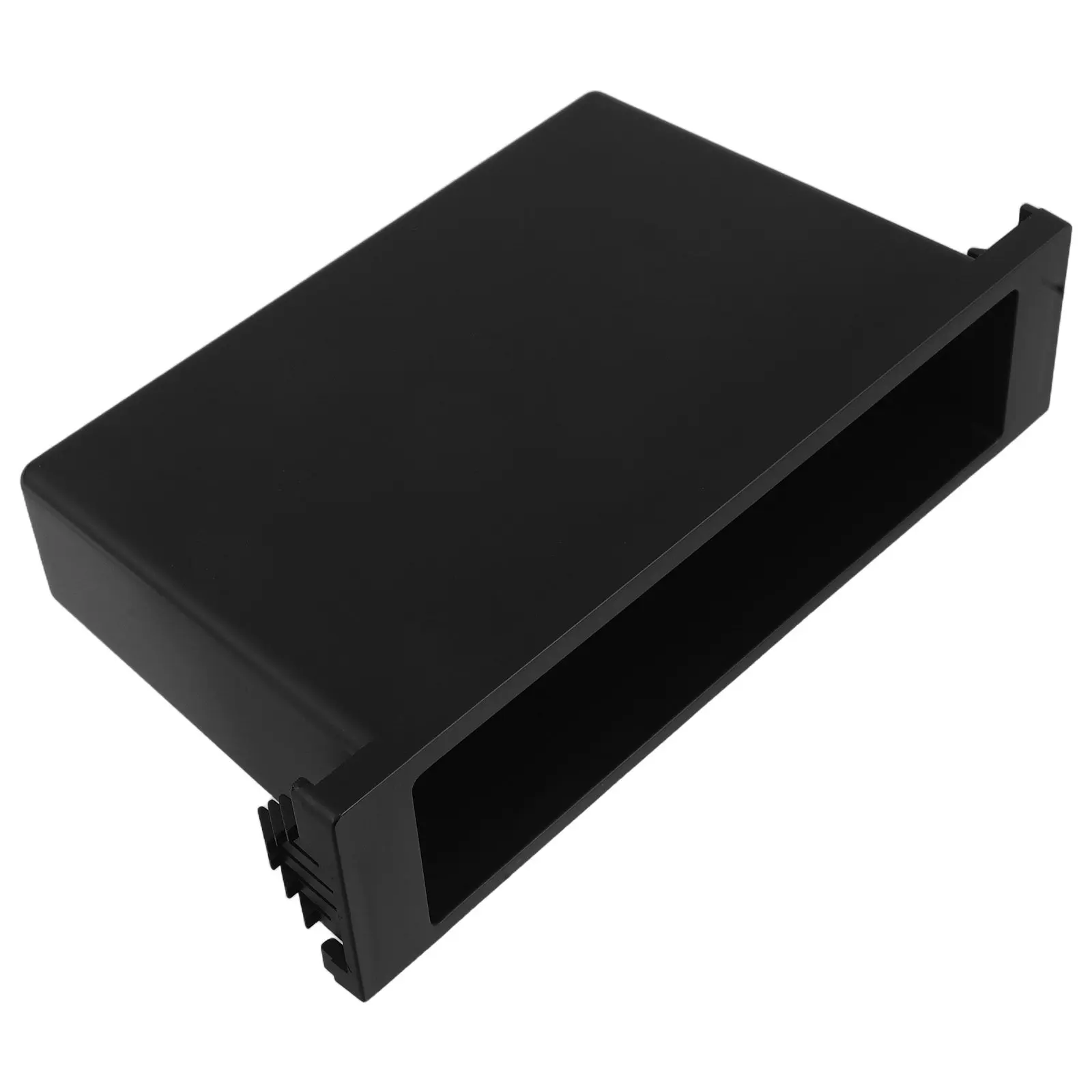 

Universal Single Din Car Stereo Pocket Black Storage Bin Dashboard Organizer Car Radio Adapter Mounting Frame Audio Organizer