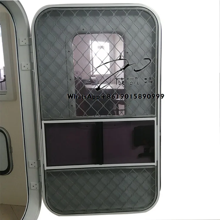 

Hot Sales Teardrop Shaped Aluminum Alloy Door Frame Single Point Lock Door for RV Caravan Campervan