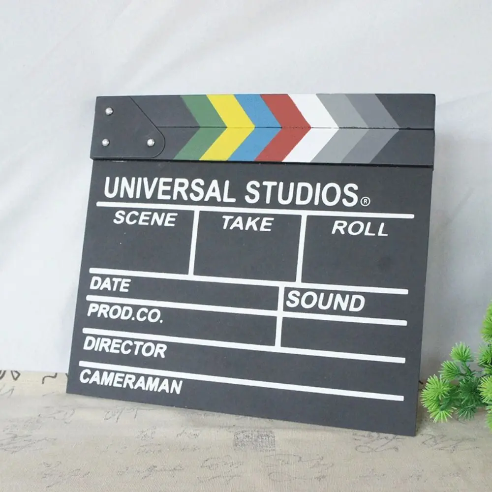 Acrílico Regisseur Cena Clapperboard, Fotografia Prop Board, ornamentos personalizados