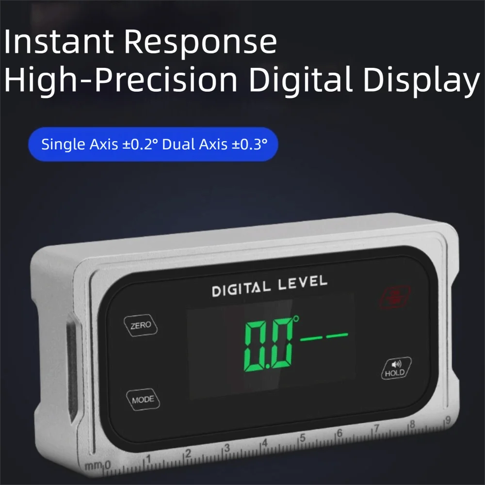 Digital Display Level Angle Gauge 4 x 90° With Magnetic Base Electronic Angle Protractor High-precision Waterproof Angle Finder