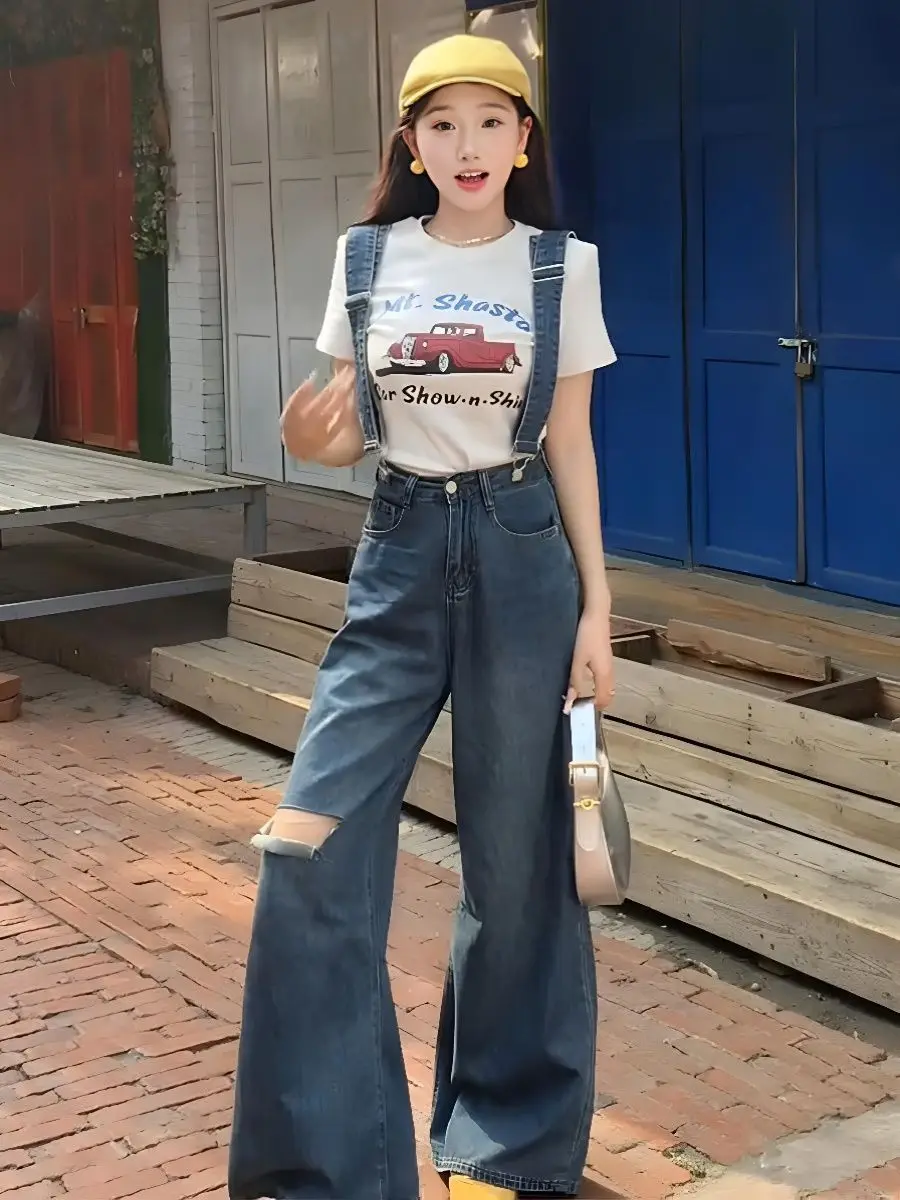 

Evening Tight Woman Jumpsuits Polychrome Draped Off Shoulder Halloween Outfits Daily Wear Size Retro Chic Female Street Blue Ins