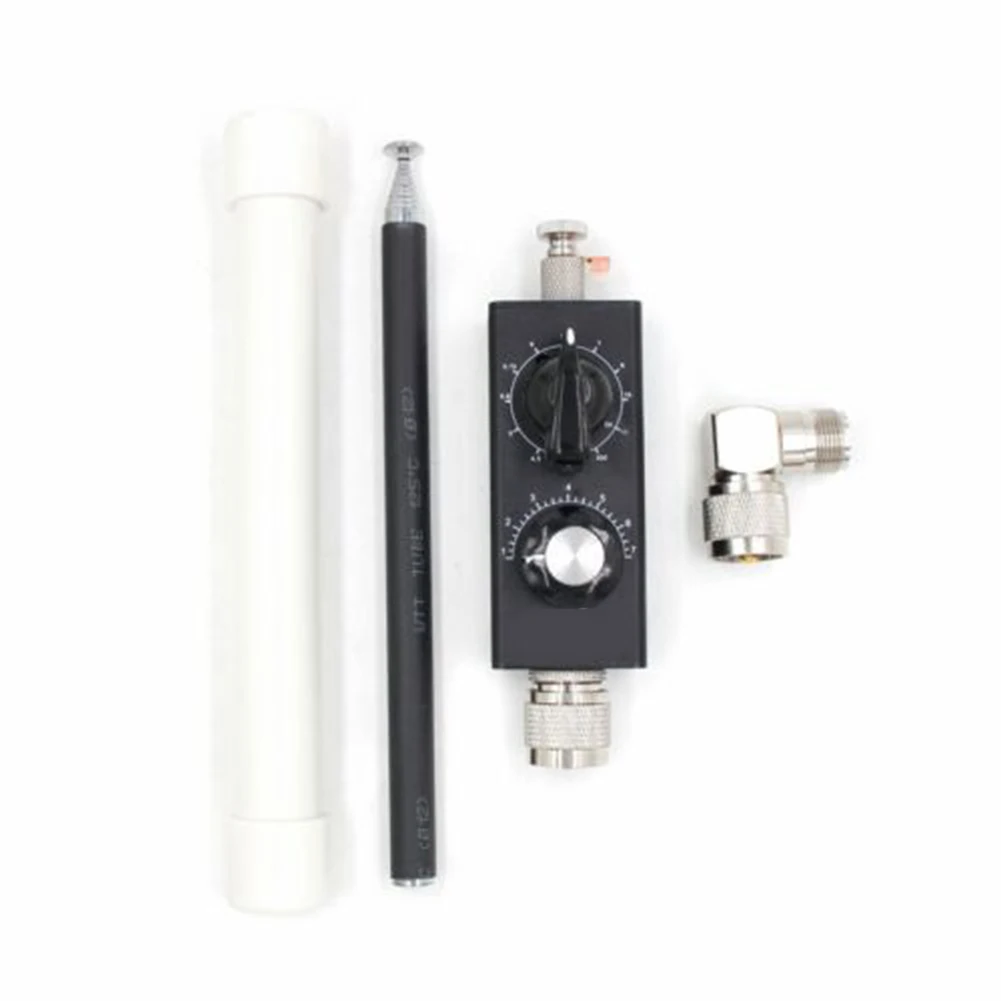 20W For QRP Full Band Shortwave Tuned For Antenna 5MHz-55MHz With M Connector Adjustable Telescopic Aluminum Alloy For Ham Radio