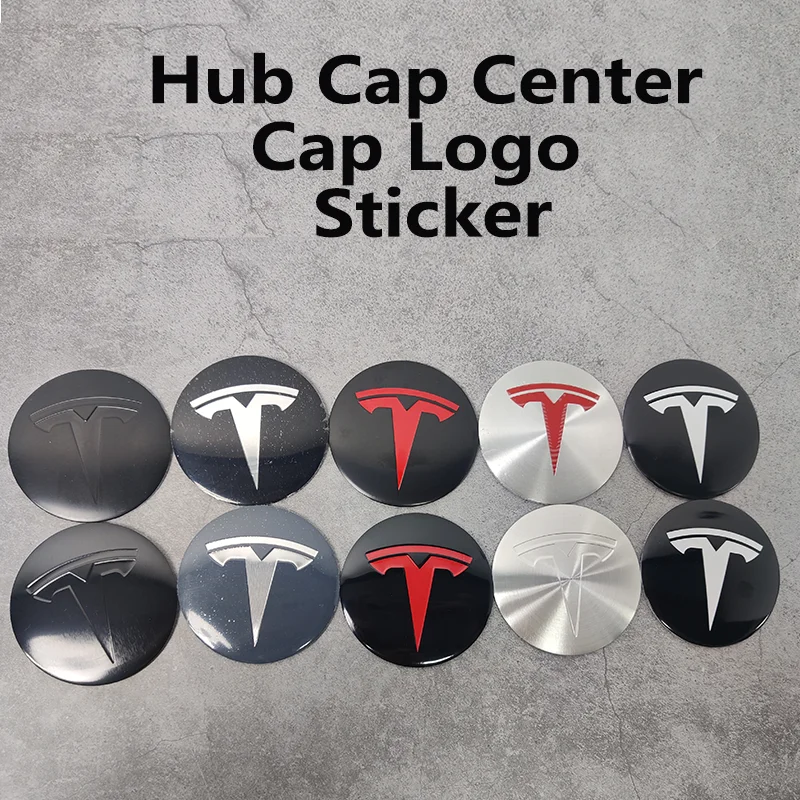 4pcs 56mm Tesla Hub Cap Center Cap Logo High Quality Sticker for Tesla Model 3 Y S X Personalized Car Sticker Car Accessories