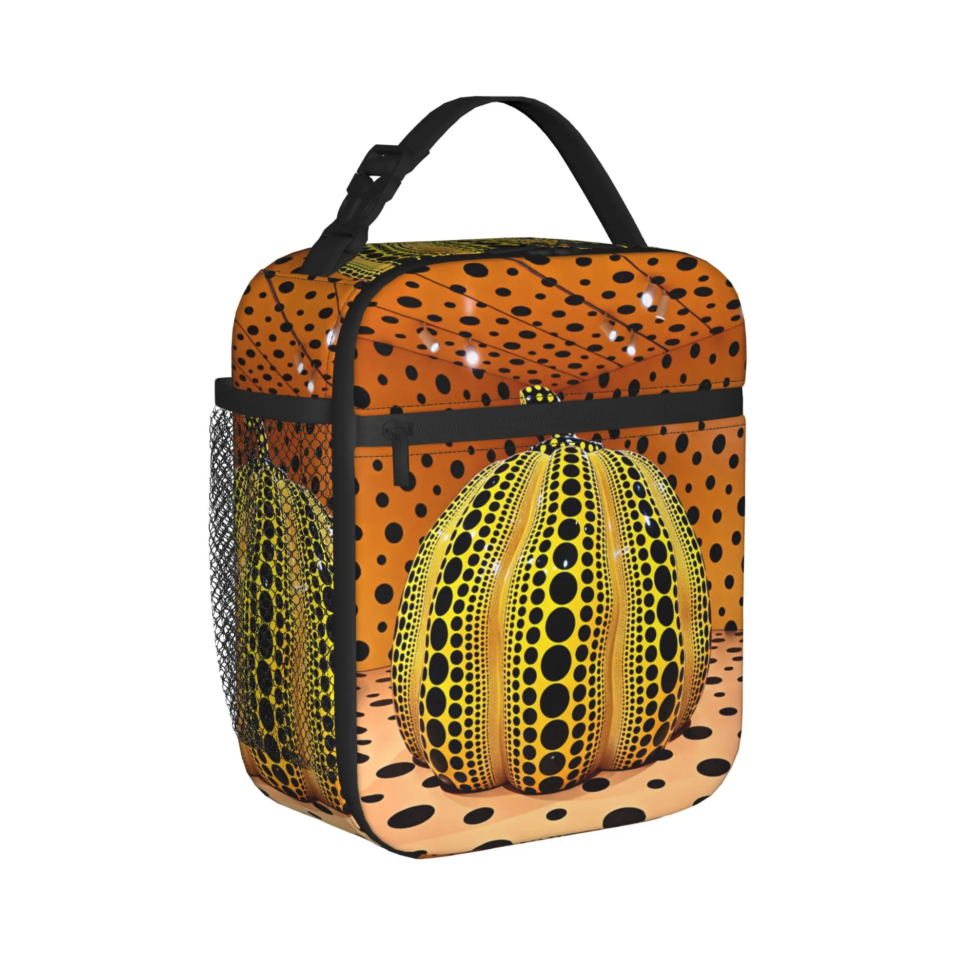 Yayoi Kusamas Lunch Bag  Funny Lunch Box For Girls Outdoor Picnic Cooler Bag Waterproof Graphic Design Thermal Lunch Bags