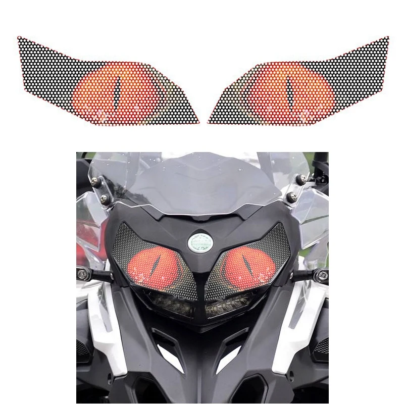 Autocollant de Protection de Phare de Moto Phares Autocollant de Corps D'Oeil pour Benelli Trk502 Trk 502 B