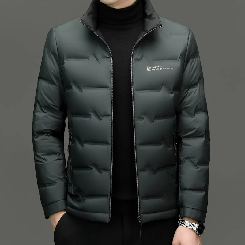 Men's Lightweight Winter Down Jacket 2024 New Style Warm Business High Quality Thick Warm Casual Jackets