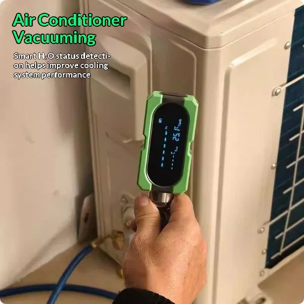 Digital Vacuum Gauge Electronic Refrigeration Vacuum Meter Negative and Absolute Pressure for HVAC Cold Storage System