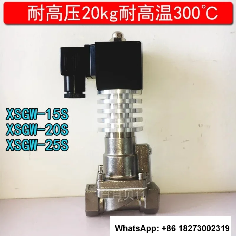 4 minutos, 6 minutos, 1 pulgada, 2 pulgadas, válvula solenoide de vapor resistente a altas temperaturas de 300 grados serie xsgw