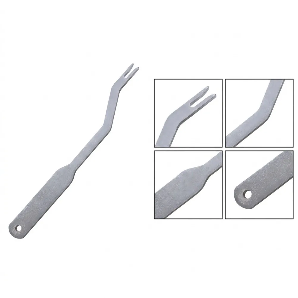Stainless Steel Sun Visor Removal Tool Silver Clip Detacher For Car Roof Handle Release Vehicle Interior Trim Repair Hand Wrench