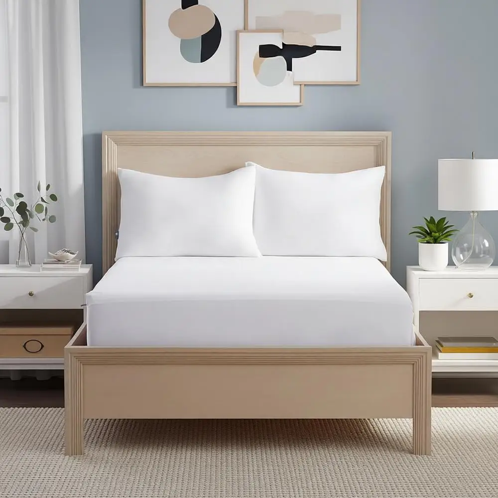 

Queen Size Waterproof and Breathable Mattress Cover with 15 Deep Pocket and Secure Elastic