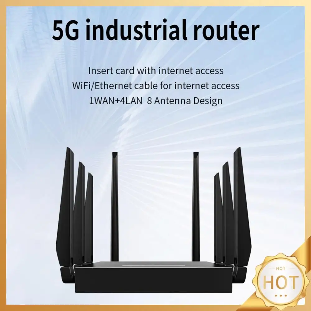 

5G CPE WIFI6 Router 4*LAN 1*WAN Ports Modem Router w/ SIM Card Solt Wireless Router Dual Band 2.4G+5.8G Gigabit Ethernet Router