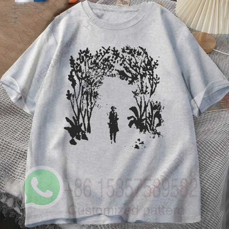 Abstract Painting T-shirt Men's Tracksuit O-neck Short-sleeved Tops Summer Casual Pullover Sportswear Cotton Fashion Streetwear