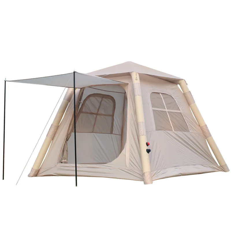 

Fully automatic thickened inflatable tent for outdoor camping 3-4 people foldable portable camping overnight sun protection