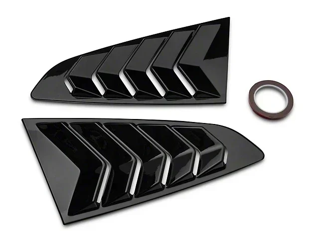 Rear Quarter Window Louvers For Ford Mustang 2015 2016-2021 Scoops Spoiler Car Tunning Panel Side Air Vent Cover Windshield