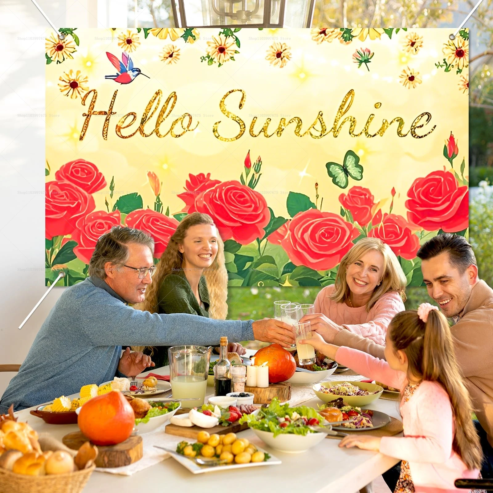 Sfondi 2D con Fiori 'Hello Sun - Summer Clothing Banner recensione e prezzo