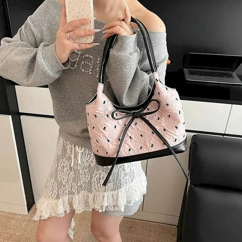 

Shoulder Bags for Women Korean Style Leather Handbags Versatile Minimalist Luxury Office Lady High Quality Vintage Underarm Bags