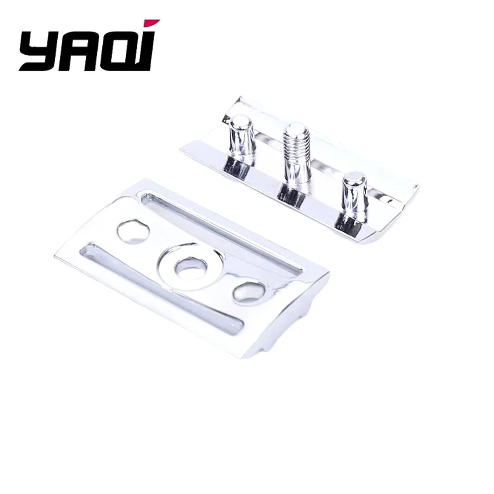YAQI For Men Shaving Products Chrome Color Scalloped Bar Double Edge Safety Razor Head Wet Shave Tools Best Gift for Men
