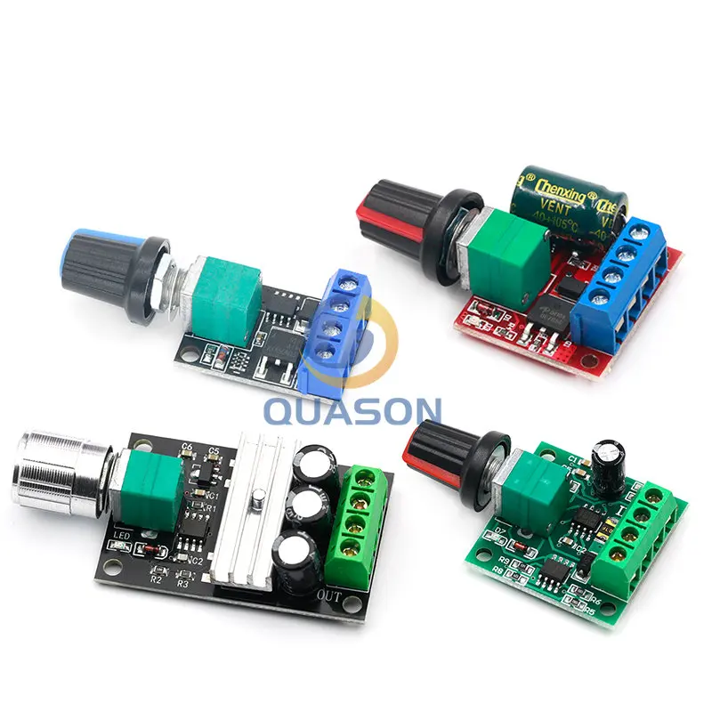 DC 1.8V-35V 2A 3A 5A 10A 30W 80W 90W PWM Motor Speed Controller Low Voltage Motor Speed Controller PWM Adjustable Drive Module