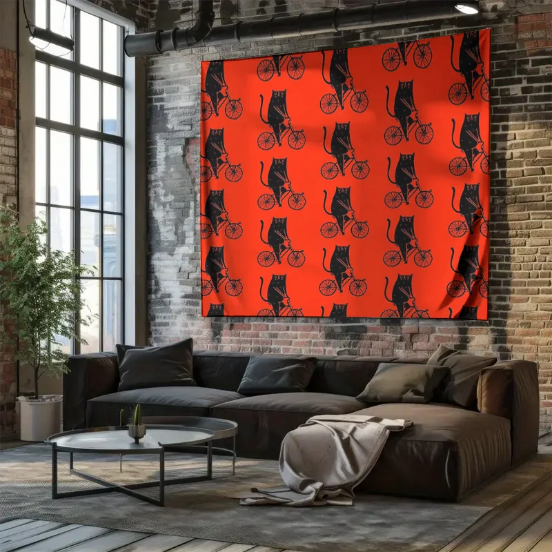 بوهو نسيج الجدار الشنق ديكور الغرفة الجمالية طبيعة المشهد شجرة الغابات خمر الهبي النوم السفر غرفة نوم المنزل غرفة المعيشة #5