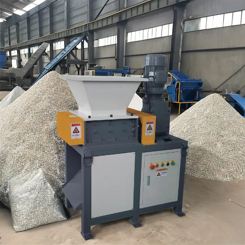 

Small Double Shaft Multifunctional Recycling Machine Mini Fabric Trash Shredder With Gearbox And Pump High Productivity