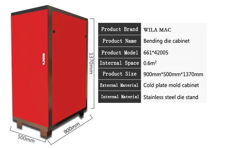 Customized stainless tool storage cabinet with tools for AMADA TRUMPF punch and dies