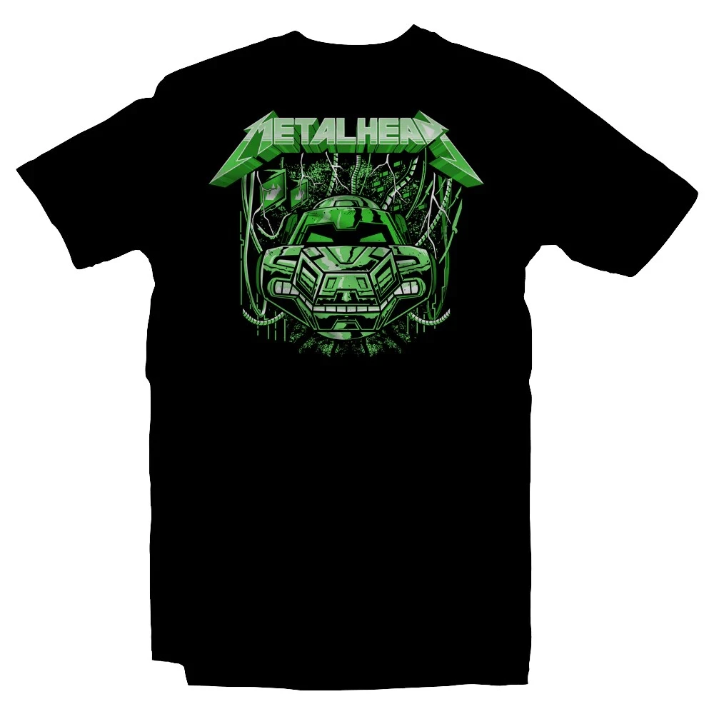 Pop European and American Animation Cartoon Cartoon and Rock Band Rock Hard Core Printed Short-sleeved T-shirt for Men
