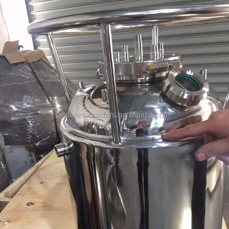 Stainless Steel Solvent Recovery   with or without jacket with cooling coil for butane recovery