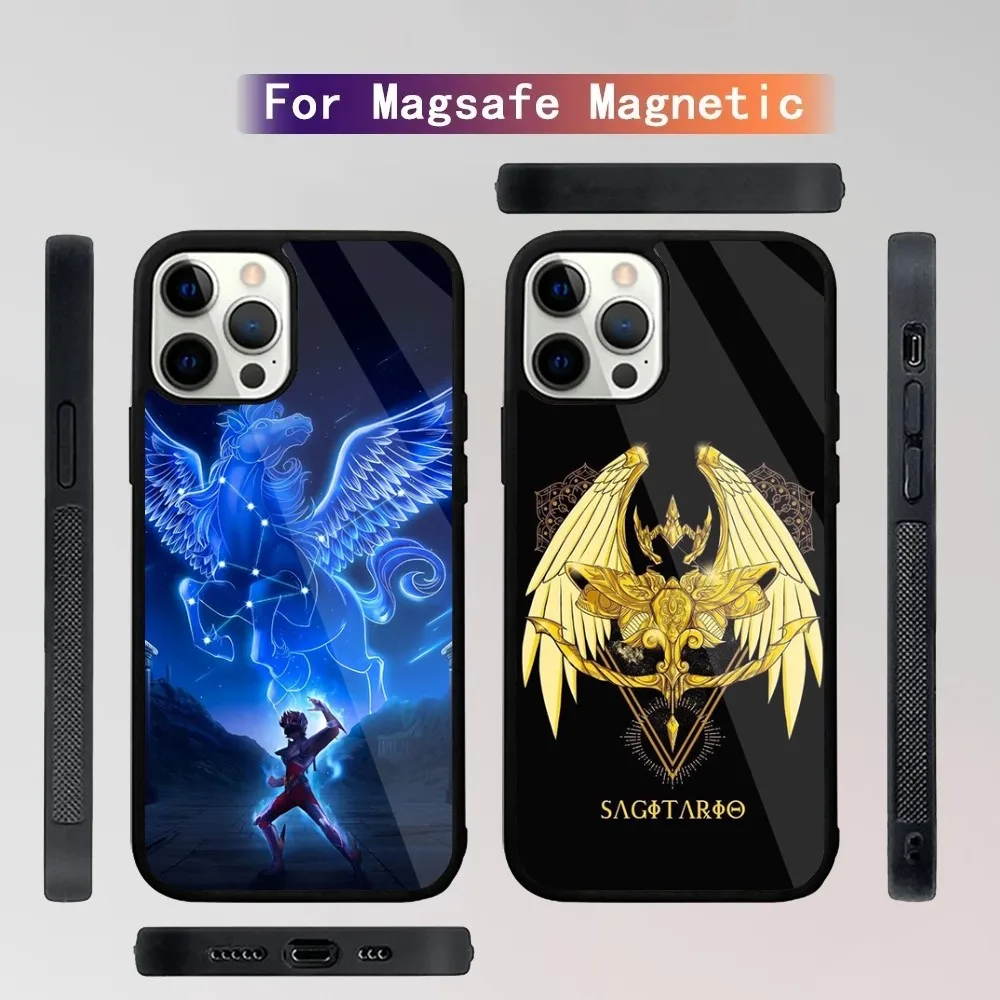 S-Saint S-Seiya Knights Of The Zodiac Phone Case For iPhone 16,15,14,13,12,Plus,Pro,Max Mini Magsafe Magnetic Wireless Charging