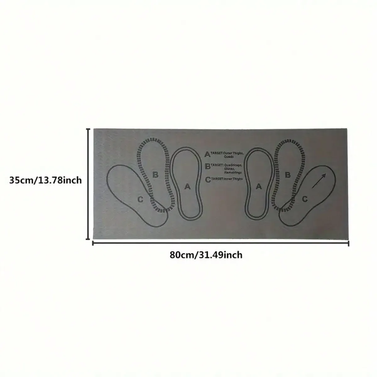 1PC Squat Mat, Step Positions Deep Squat Mat For Fitness Pilates Work Out