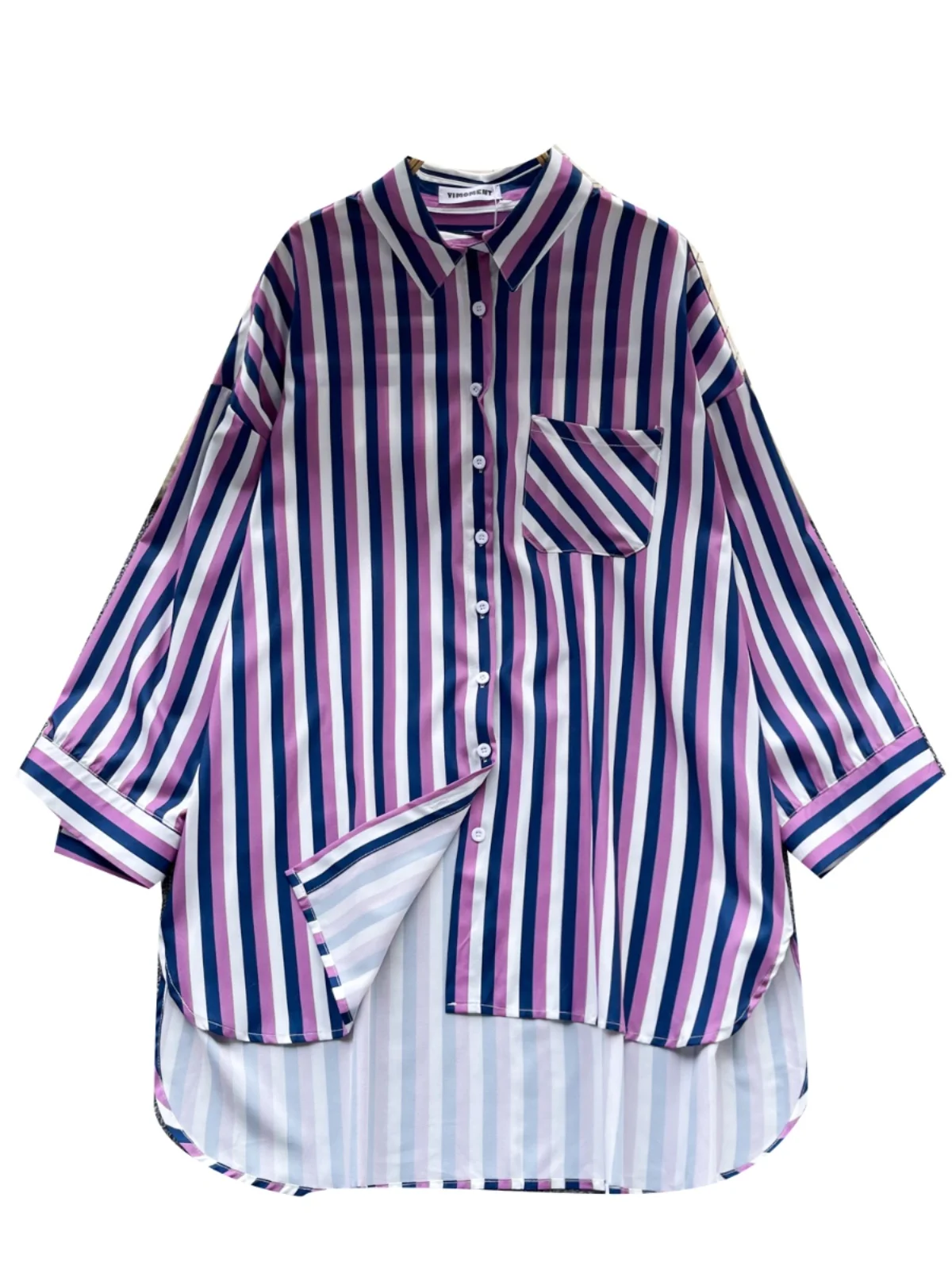 Csa Midi ajustada a rayas de estilo coreano para mujer, Top informal transpirable con diseño de cuello  hoado de ver...