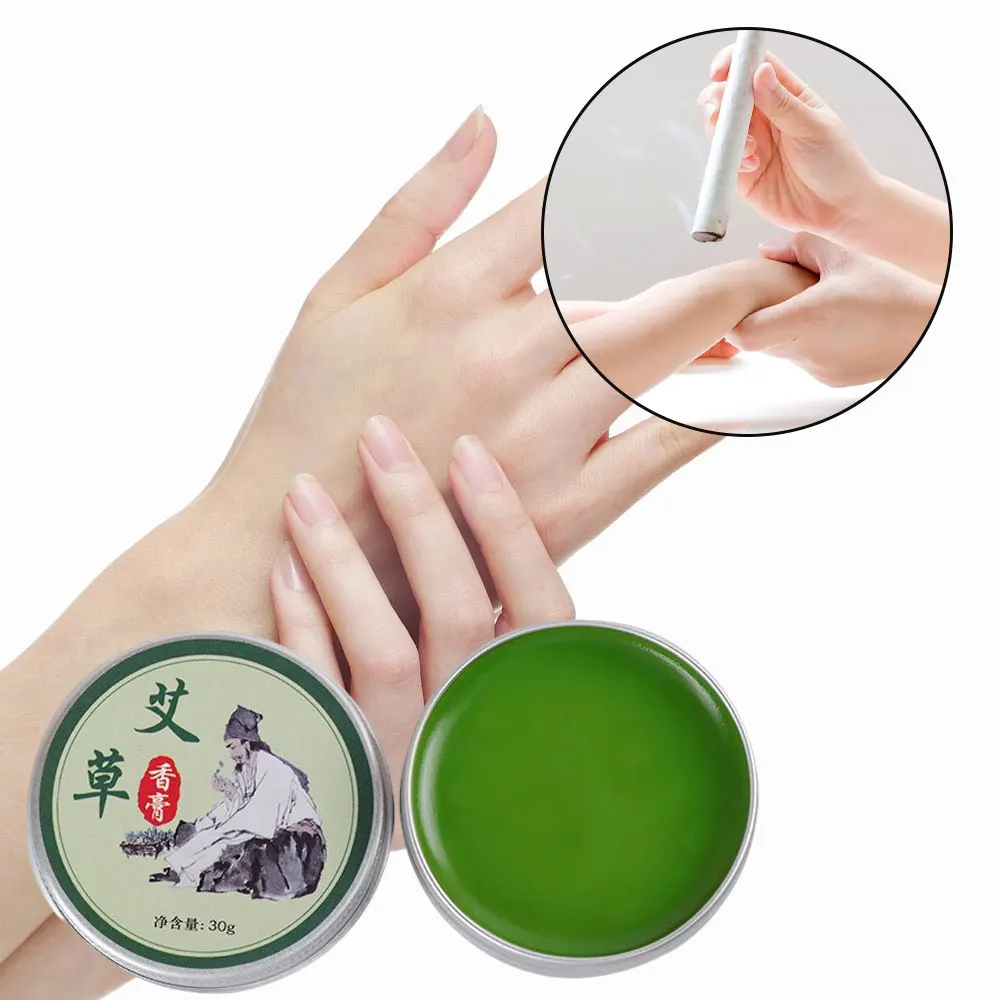 1x Herbal Moxibustion Cream Moxa Ointment Mugwort Health Skin Care Massage Oil Relief Arthritis Body Pain Prevent Mosquito Bite