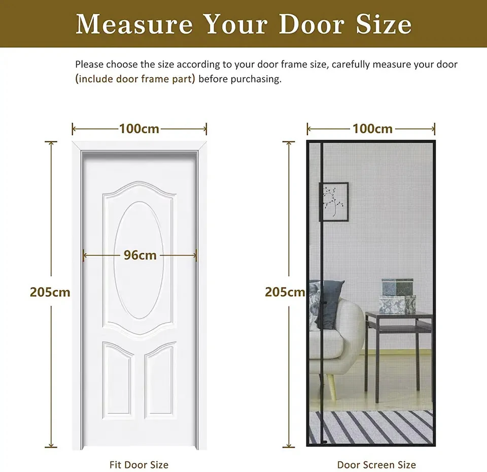 magnetic stripe silent doors and windows polyester screen windows chemical door curtain environmental protection door net