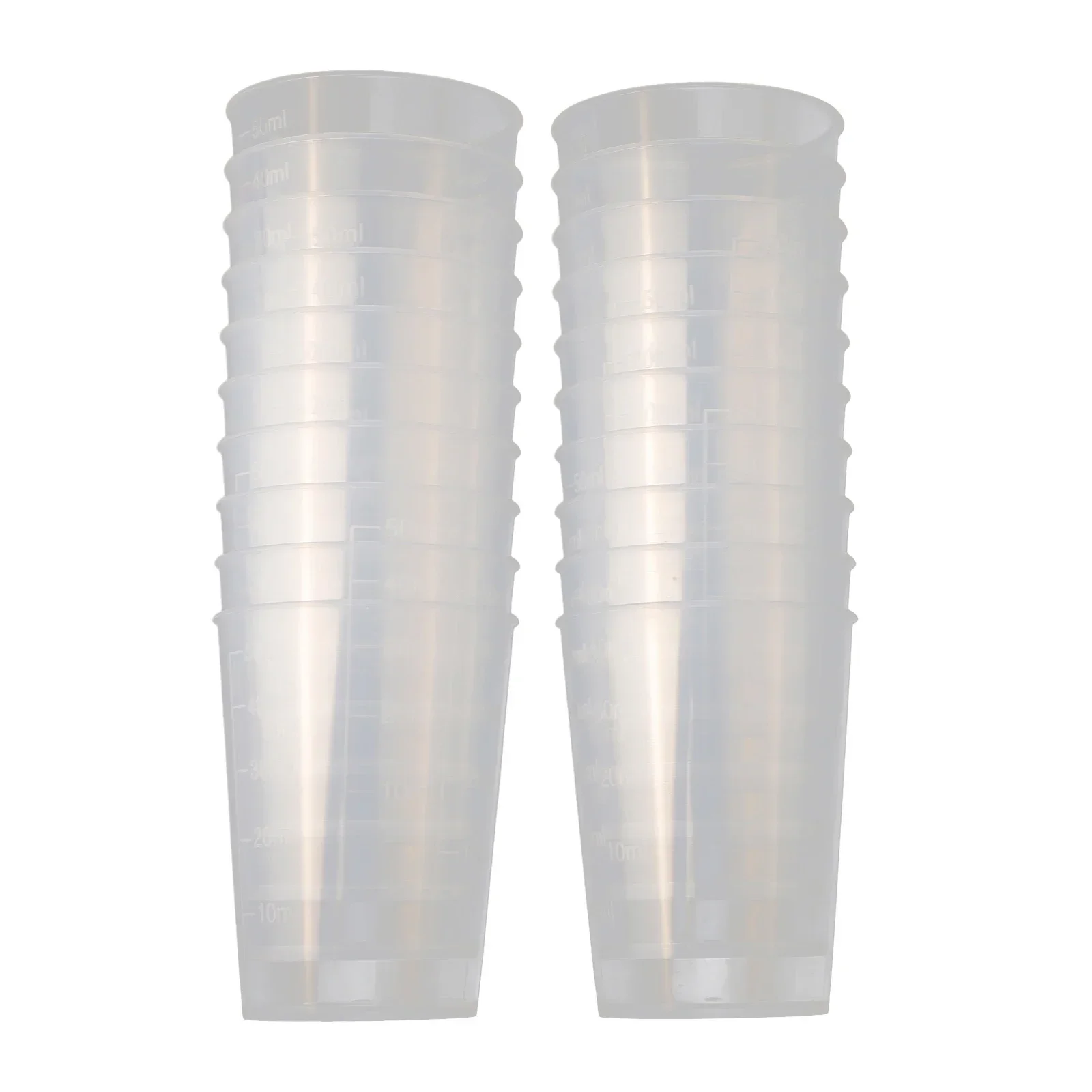 20pcs 15ml-50ml Transparent Scale Plastic Measuring Cup Laboratory Beakers Milk Tea Store Measuring Cup Large Capacity