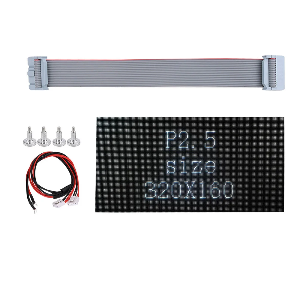 Módulo de pantalla LED a todo Color para interiores P2.5, 320mm x 160mm,128x64 píxeles, Panel LED SMD2121 32Scan RGB P2.5