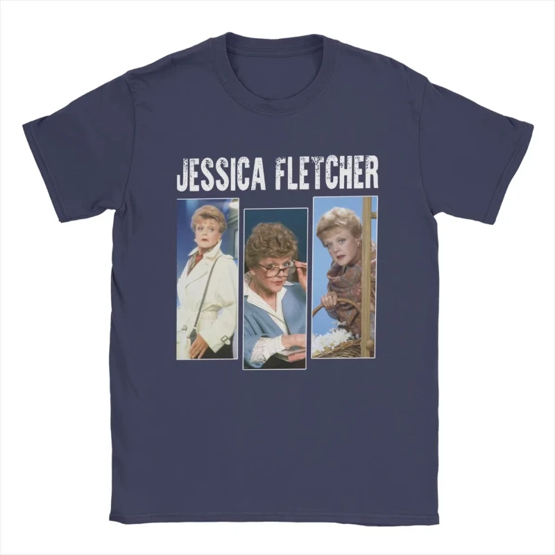 Three Faces Murder She Wrote Fletcher T Shirt for Men  Cotton Funny T-Shirt Crewneck Tees Short Sleeve Clothes Birthday Gift